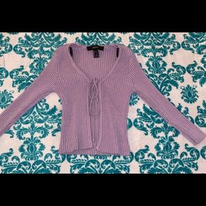 Cute front tie sweater